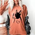 I Love My Boston Terrier Dog With Heart Women's Comfort Colors T-Shirt Yam