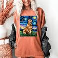 Red Heeler Starry Night Cattle Dog Colorful Art By Aja For Men Women Girls Kids Women's Comfort Colors T-Shirt Yam
