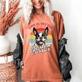 Retro Life Is Better With Boston Terrier Mom Dog Lover Women's Comfort Colors T-Shirt Yam