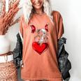 Valentine's Day Boston Terrier Dog Vector Women's Comfort Colors T-Shirt Yam