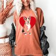 Valentine's Day Boston Terrier Lover Women's Comfort Colors T-Shirt Yam