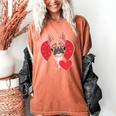 Valentine's Day Boston Terrier Women's Comfort Colors T-Shirt Yam