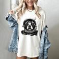 Boston Terrier Astronaut Shirt Spaceman Dog Space Lover Women's Comfort Colors T-Shirt Ivory