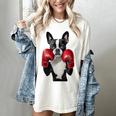 Boston Terrier Boxing Women's Comfort Colors T-Shirt Ivory