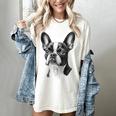 Boston Terrier Dog Motif Pet Illustration Boston Terrier For Men Women Kids Women's Comfort Colors T-Shirt Ivory