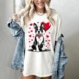 Boston Terrier Dog Valentine's Day Dog Owner Valentine Women's Comfort Colors T-Shirt Ivory