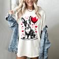 Boston Terrier Dog Valentine's Day Dog Owner Women's Comfort Colors T-Shirt Ivory
