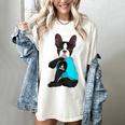 Boston Terrier I Love Mom Apparel Women's Comfort Colors T-Shirt Ivory