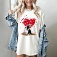 Boston Terrier Lover Heart Shape Boston Terrier Valentine Women's Comfort Colors T-Shirt Ivory