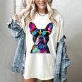 Boston Terrier Lovers Pop Art Boston Terrier Women's Comfort Colors T-Shirt Ivory