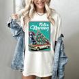 Boston Terrier Merry Christmas Tree Truck Dog X-Mas Women's Comfort Colors T-Shirt Ivory