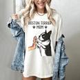 Boston Terrier Mom Dogs Mum Woman Women's Comfort Colors T-Shirt Ivory