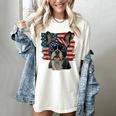 Boston Terrier Patriotic 4th Of July USA American Flag Women's Comfort Colors T-Shirt Ivory