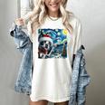 Boston Terrier Santa Starry Night Van Gogh Christmas Dog Men Women Kids Women's Comfort Colors T-Shirt Ivory