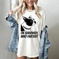 Boston Terrier Shirt Ok Seriously Who Farted Women's Comfort Colors T-Shirt Ivory