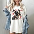 Boston Terrier Is My Valentine Cute Pet Dog Owner Valentine Women's Comfort Colors T-Shirt Ivory