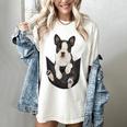 Dog Lovers Boston Terrier In Pocket Dog Face For Men Women Kids Women's Comfort Colors T-Shirt Ivory