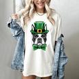 Green Boston Terrier Shamrock St Patricks Day Boston Terrier Women's Comfort Colors T-Shirt Ivory