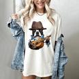 Guitar Shirt Boston Terrier Dog Playing Acoustic Guitar Women's Comfort Colors T-Shirt Ivory