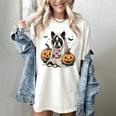 Halloween Boston Terrier Ghost Women's Comfort Colors T-Shirt Ivory