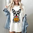 Halloween Dog Boston Terrier Mummy Costume Men Women Kids Women's Comfort Colors T-Shirt Ivory