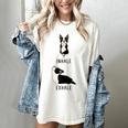 Inhale Exhale Yoga Boston Terrier Tshirt Women's Comfort Colors T-Shirt Ivory