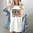 Patriotic Boston Terrier Dog Lover USA Flag 4th Of July For Men Women Kids Women's Comfort Colors T-Shirt Ivory