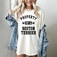Property Of Boston Terrier Boston Terrier Shirt Women's Comfort Colors T-Shirt Ivory