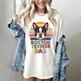 Retro Boston Terrier Dad Women's Comfort Colors T-Shirt Ivory