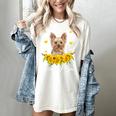Sunflower Yorkie Mom Dog Lover Women's Comfort Colors T-Shirt Ivory