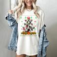 Ugly Sweater Christmas Tree Boston Terrier Dog Xmas Pajama Women's Comfort Colors T-Shirt Ivory