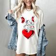 Valentine's Day Boston Terrier Dog Vector Women's Comfort Colors T-Shirt Ivory