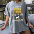 Anatomy Of Boston Terrier Dog Lover Women's Comfort Colors T-Shirt Gray