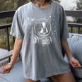 Astronaut Boston Terrier Space Galaxy Dog Lovers Women's Comfort Colors T-Shirt Gray
