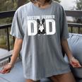 Boston Terrier Dad Of A Bostie Dad Bostie Father Women's Comfort Colors T-Shirt Gray