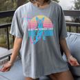 Boston Terrier Dad Retro Women's Comfort Colors T-Shirt Gray