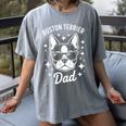 Boston Terrier Dad Boston Terrier Women's Comfort Colors T-Shirt Gray
