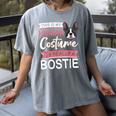 Boston Terrier Dog Bostie Halloween Costume Dog For Kids Women's Comfort Colors T-Shirt Gray
