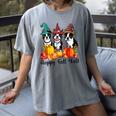 Boston Terrier Dog Lover Fall Ya'Ll Halloween Costume Men Women Women's Comfort Colors T-Shirt Gray
