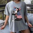 Boston Terrier Dog Merica 4th Of July Usa American Flag Men Women's Comfort Colors T-Shirt Gray