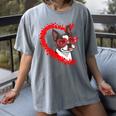 Boston Terrier Dog Mom Dad Valentine’s Day Pet Lover For Men Women Kids Women's Comfort Colors T-Shirt Gray