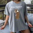 Boston Terrier Who Farted Women's Comfort Colors T-Shirt Gray