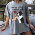 Boston Terrier Grandma Mother's Day Dog Mom Women's Comfort Colors T-Shirt Gray