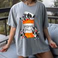 Boston Terrier Happy Pills T-Shirt Women's Comfort Colors T-Shirt Gray