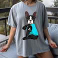 Boston Terrier I Love Mom Apparel Women's Comfort Colors T-Shirt Gray