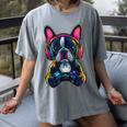 Boston Terrier Lovers Gaming Headphones Boston Terrier Women's Comfort Colors T-Shirt Gray