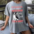 Boston Terrier Mom American Gentleman Dog Lover Mother's Day Women's Comfort Colors T-Shirt Gray