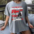 Boston Terrier Mom American Gentleman Dog Mother's Day Women's Comfort Colors T-Shirt Gray