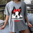 Boston Terrier Mum Dog Woman Idea Women's Comfort Colors T-Shirt Gray