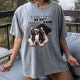 Boston Terrier Shirt I Didn't Fart My Butt Blew You A Kiss Women's Comfort Colors T-Shirt Gray